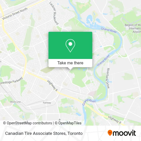 Canadian Tire Associate Stores map