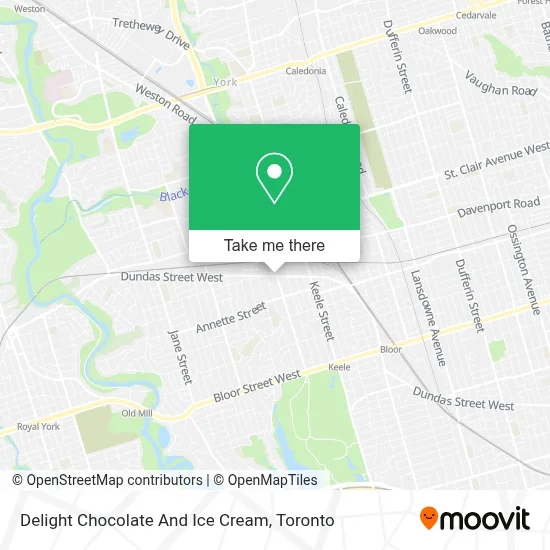 Delight Chocolate And Ice Cream map