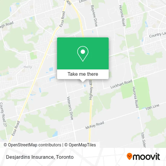 Desjardins Insurance map