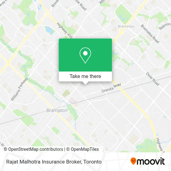 Rajat Malhotra Insurance Broker map