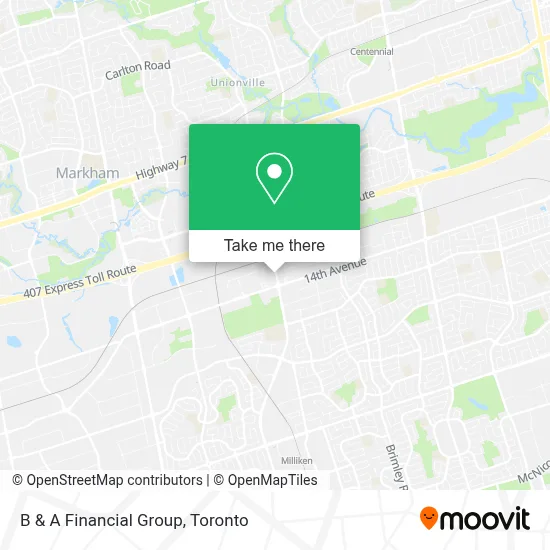 B & A Financial Group map