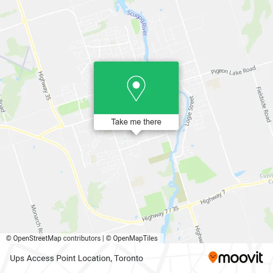 Ups Access Point Location map