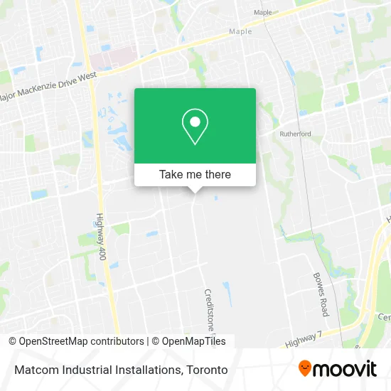 Matcom Industrial Installations map