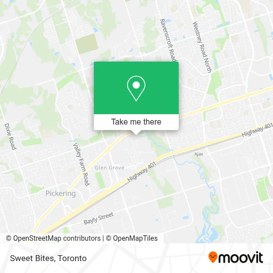 Sweet Bites map