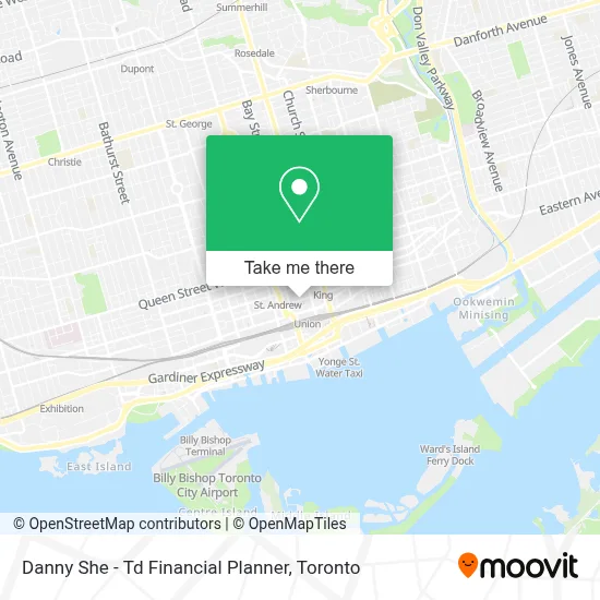 Danny She - Td Financial Planner map