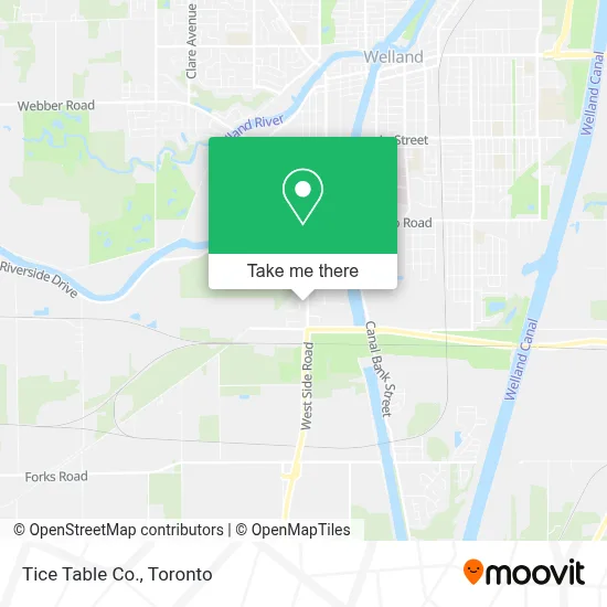 Tice Table Co. map