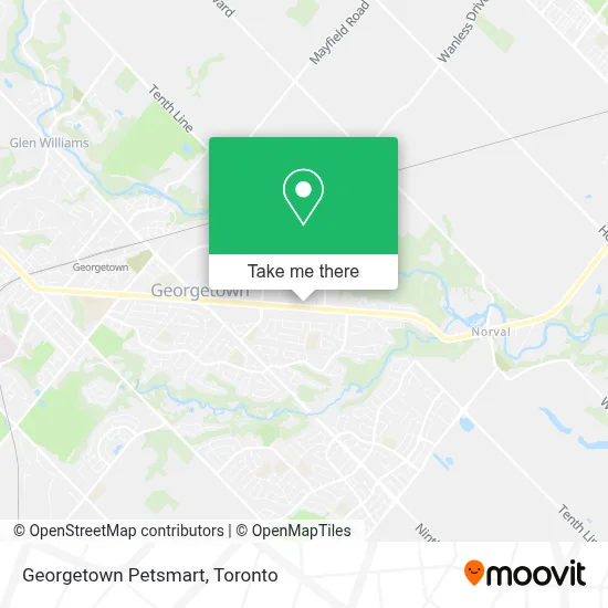 Georgetown Petsmart map