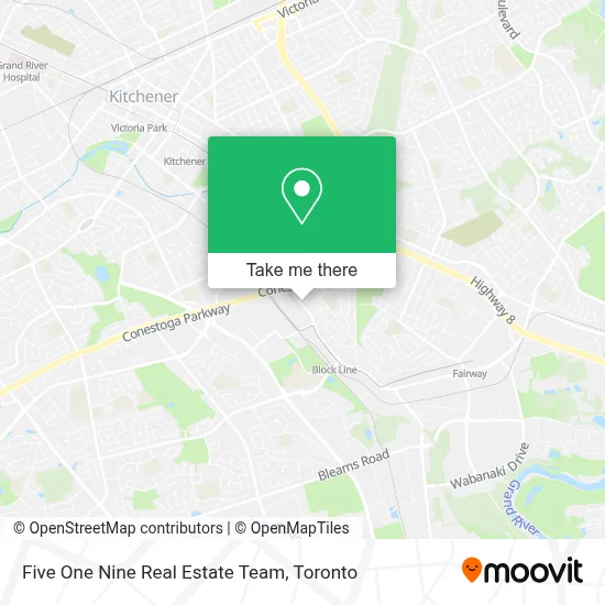 Five One Nine Real Estate Team map