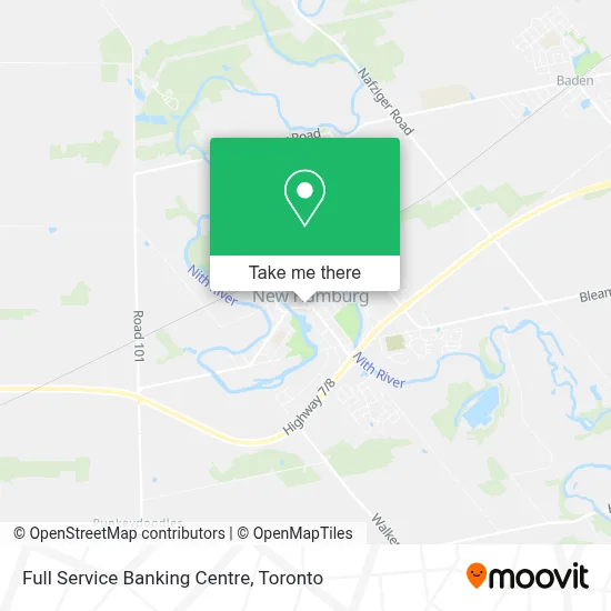 Full Service Banking Centre map