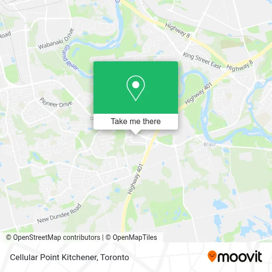 Cellular Point Kitchener map