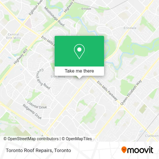 Toronto Roof Repairs map