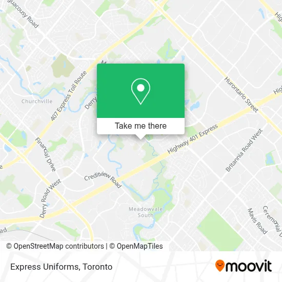 Express Uniforms map