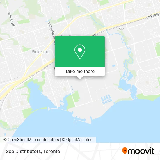 Scp Distributors map