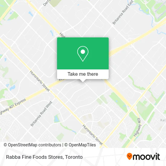 Rabba Fine Foods Stores map