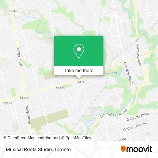 Musical Roots Studio map