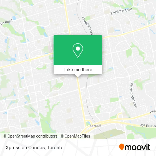Xpression Condos map