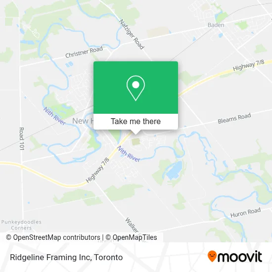 Ridgeline Framing Inc map