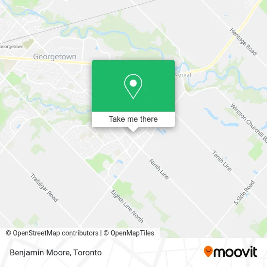 Benjamin Moore map