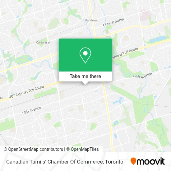 Canadian Tamils' Chamber Of Commerce map