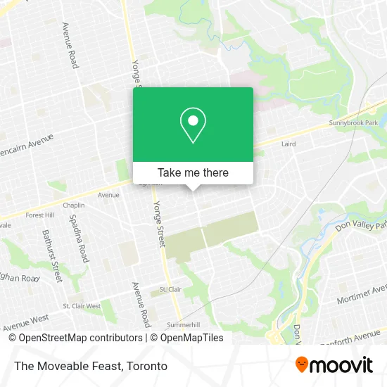 The Moveable Feast map