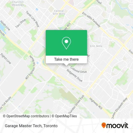 Garage Master Tech map