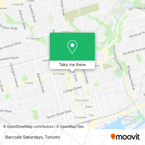 Barcode Saturdays map