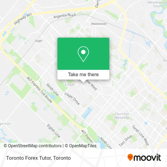 Toronto Forex Tutor map