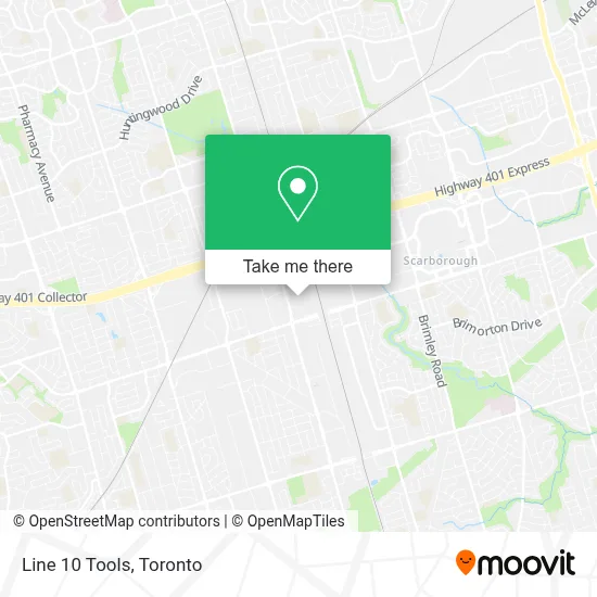 Line 10 Tools map