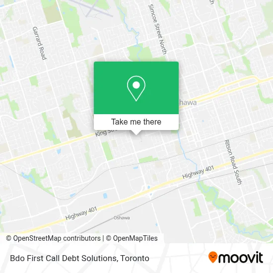 Bdo First Call Debt Solutions map