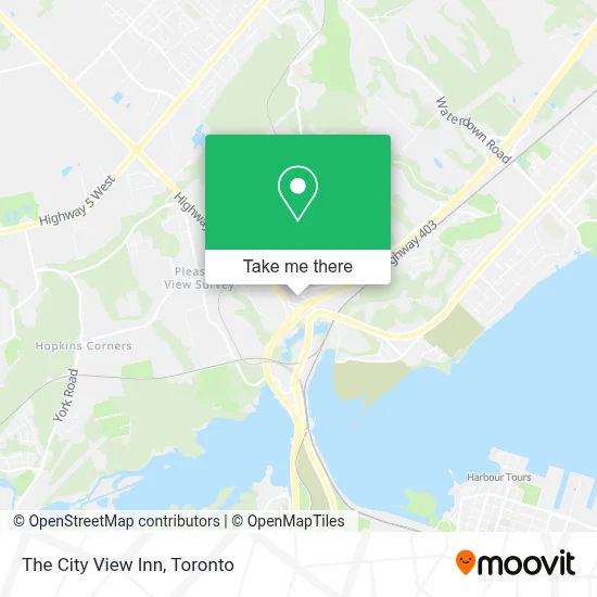 The City View Inn map