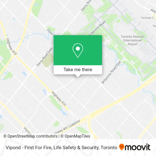 Vipond - First For Fire, Life Safety & Security map