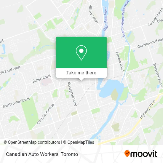 Canadian Auto Workers map
