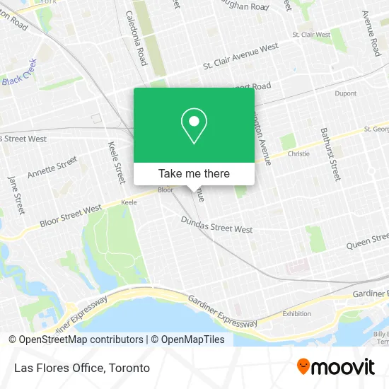 Las Flores Office map