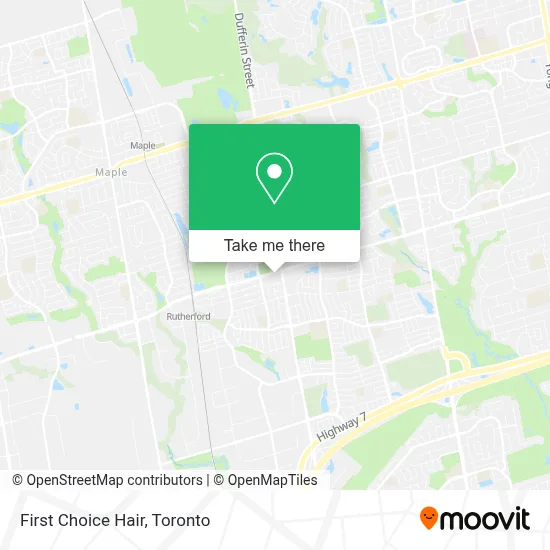 First Choice Hair map
