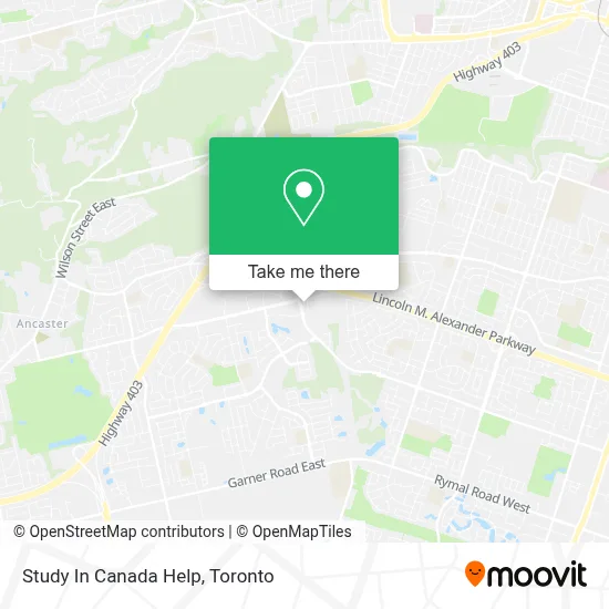 Study In Canada Help map