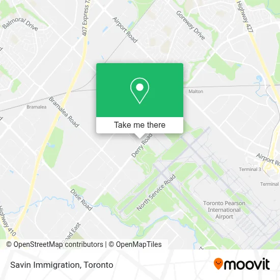 Savin Immigration map