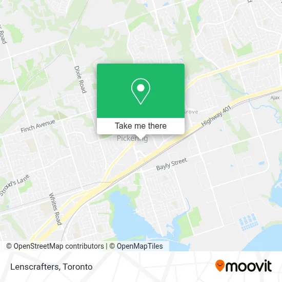 Lenscrafters map