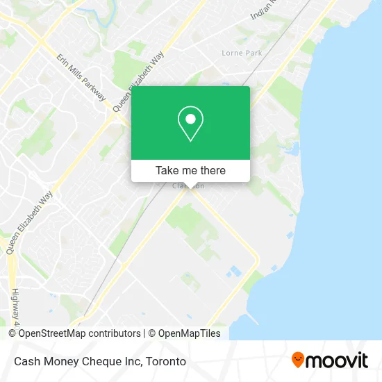 Cash Money Cheque Inc map