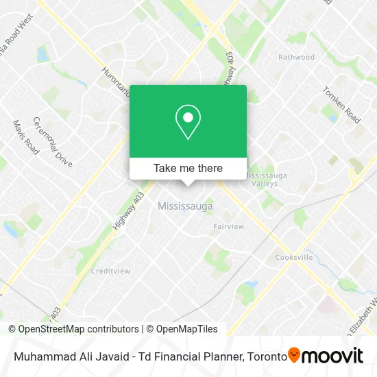 Muhammad Ali Javaid - Td Financial Planner map