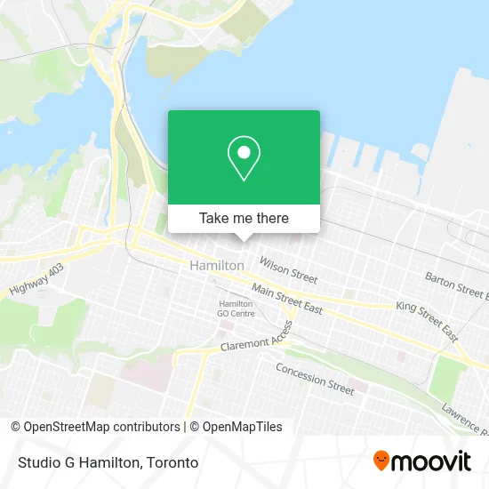 Studio G Hamilton map
