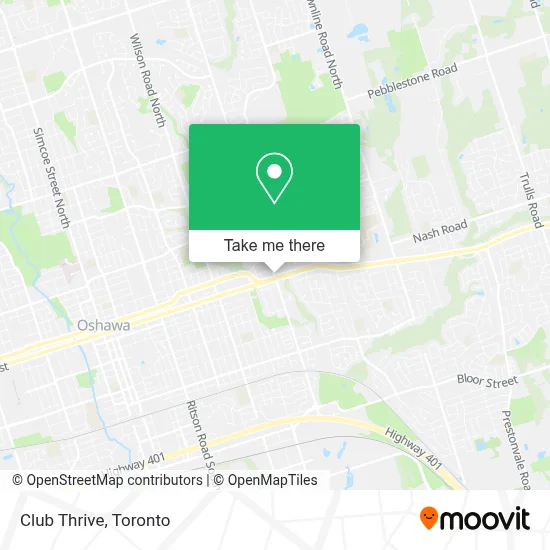 Club Thrive map