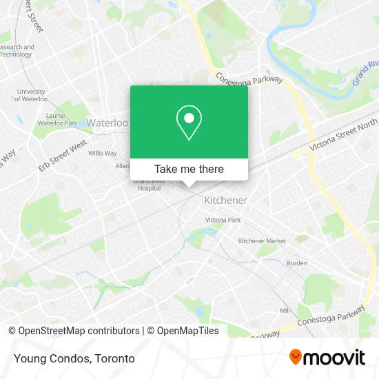 Young Condos map