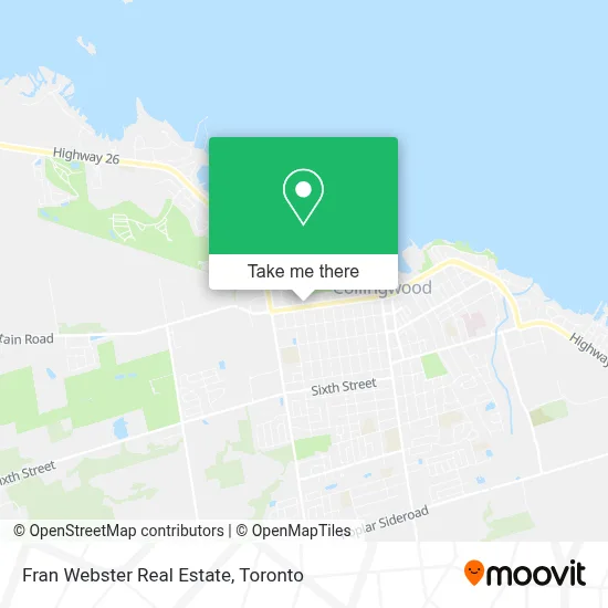 Fran Webster Real Estate map