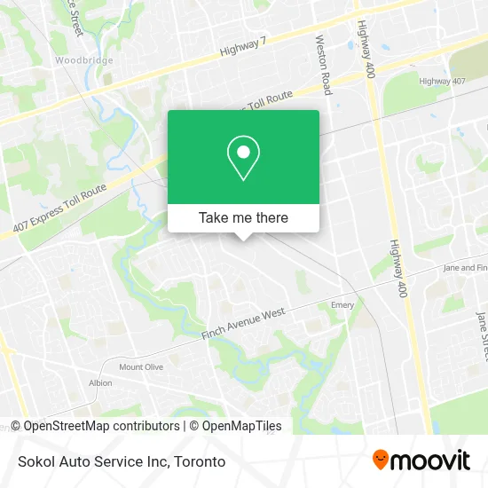 Sokol Auto Service Inc map