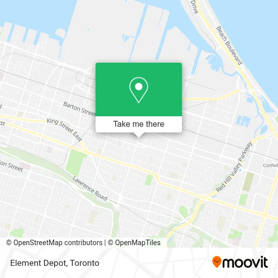 Element Depot map