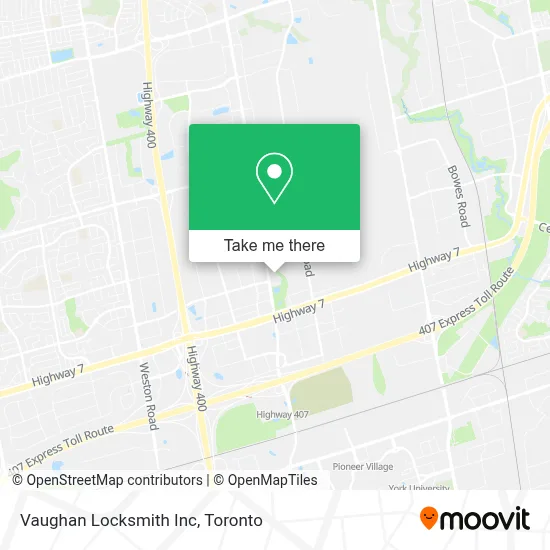 Vaughan Locksmith Inc map
