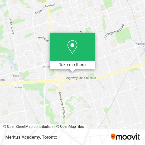 Meritus Academy map