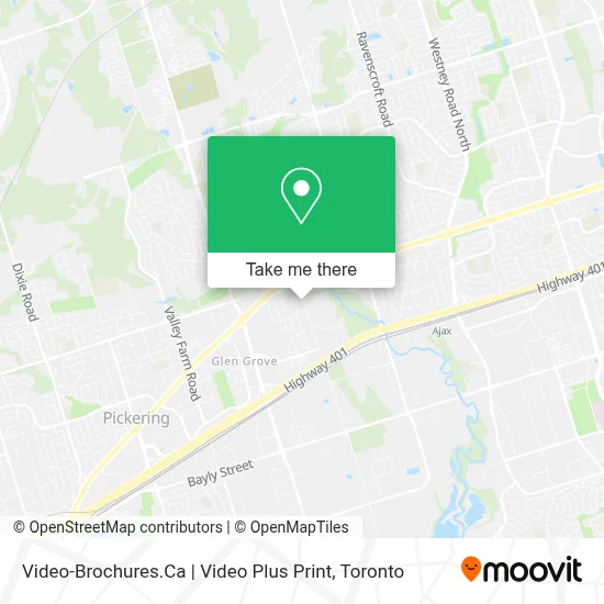 Video-Brochures.Ca | Video Plus Print map