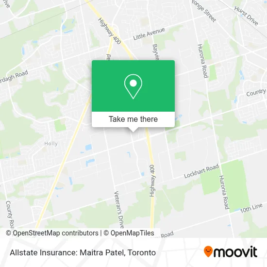 Allstate Insurance: Maitra Patel map