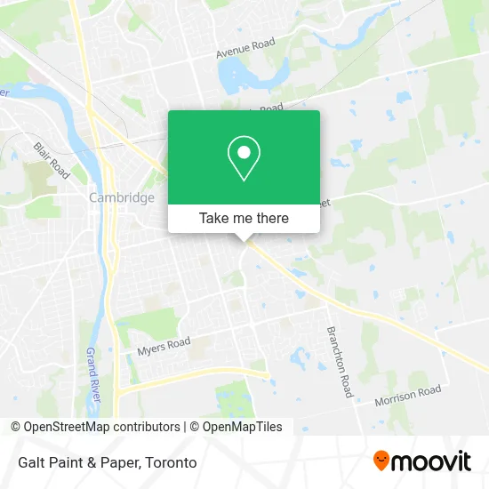 Galt Paint & Paper map